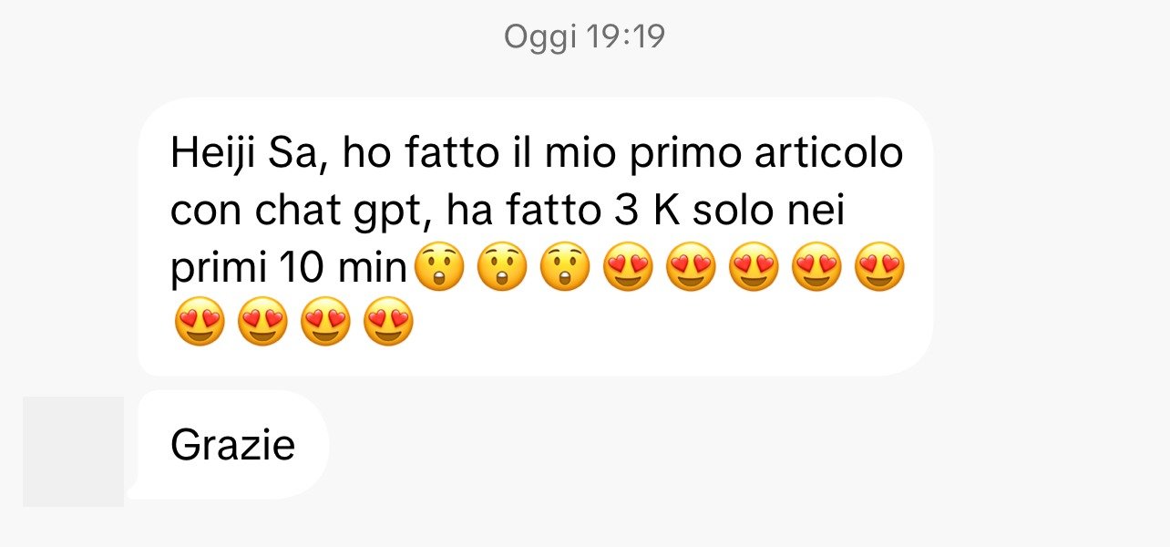 Messaggio ricevuto: il primo articolo creato con ChatGPT ha ottenuto tremila visualizzazioni nei primi dieci minuti